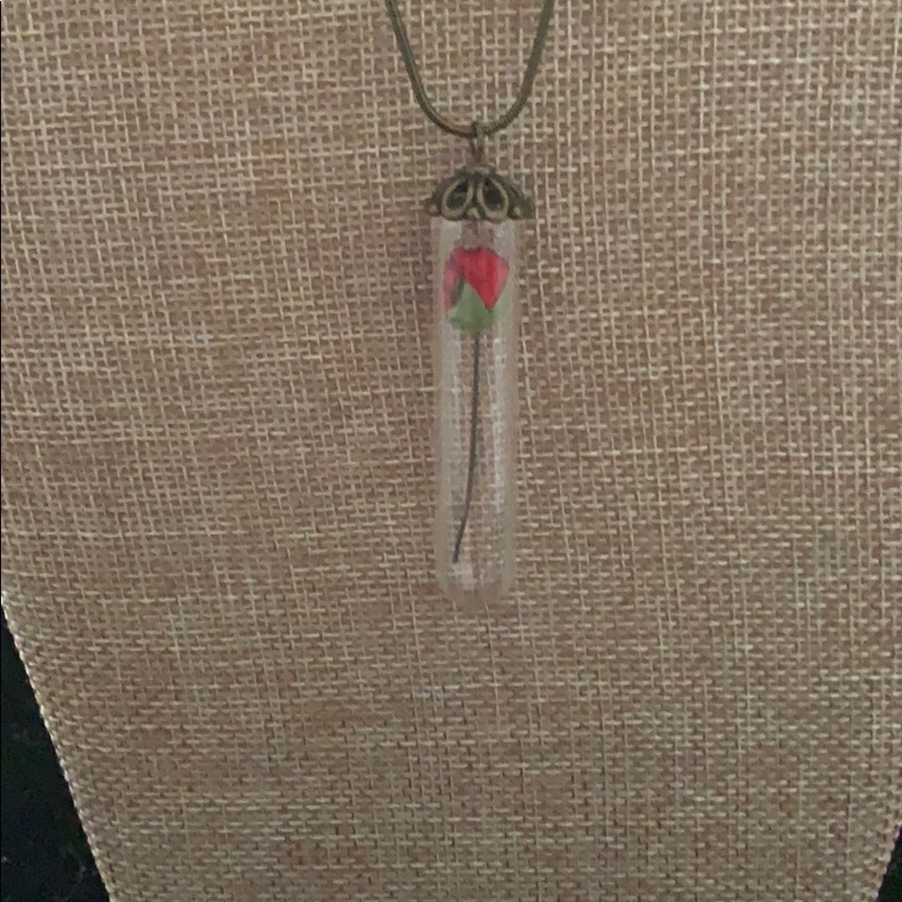 Beast’s rose necklace